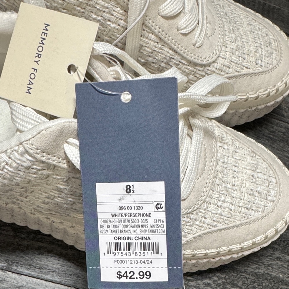 Universal Thread Cream Woven Platform Sneakers - image 2